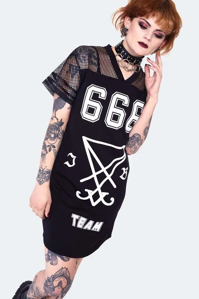 666 Team Support Jersey Dress