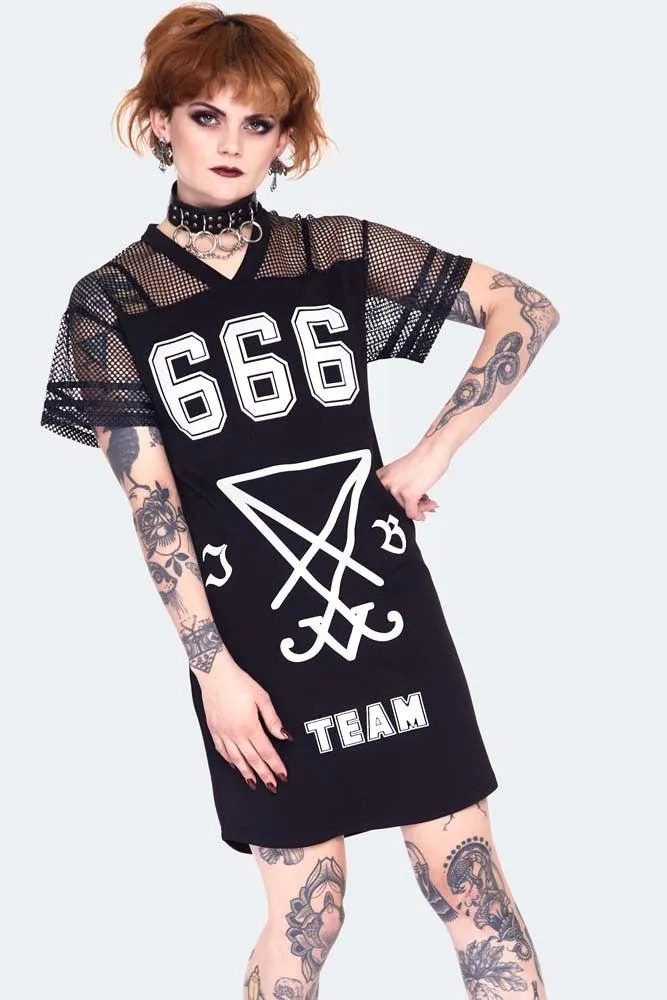 666 Team Support Jersey Dress