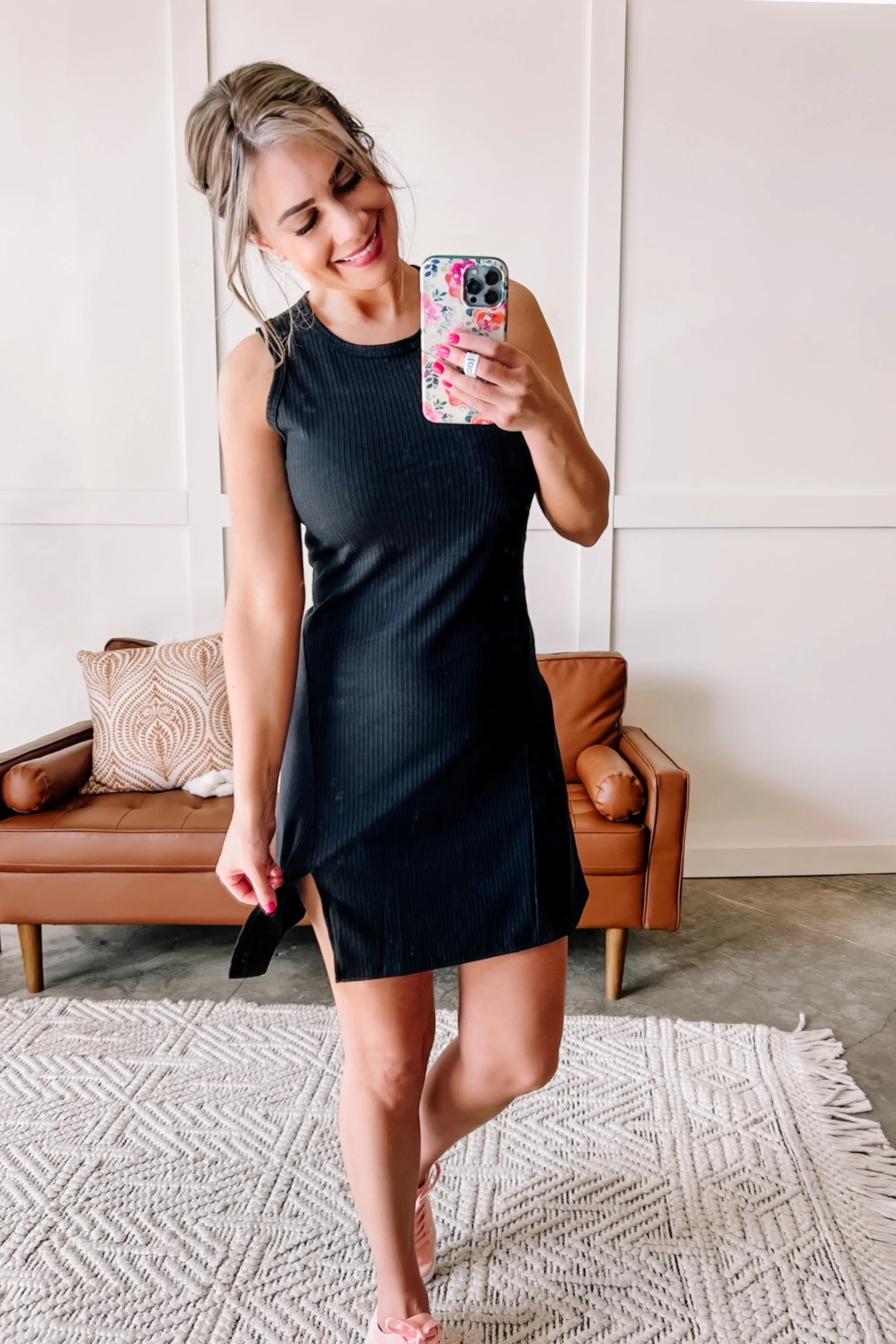 A Few Tricks Skater Dress In Black