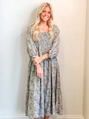 Alyson Floral Smocked Tiered Maxi Dress