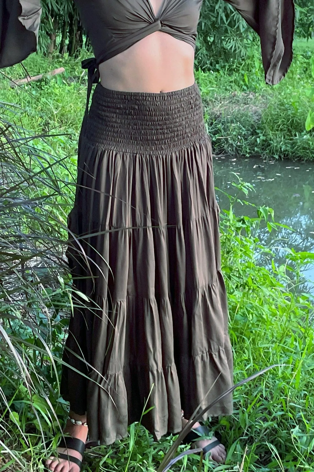 Aphrodite Skirt in Sage