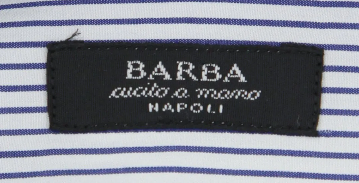 Barba Napoli Navy Blue Shirt - Extra Slim