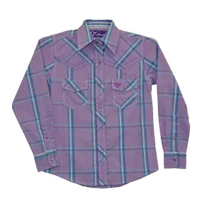 Cowgirl Hardware Girls' Plaid Snap Shirt