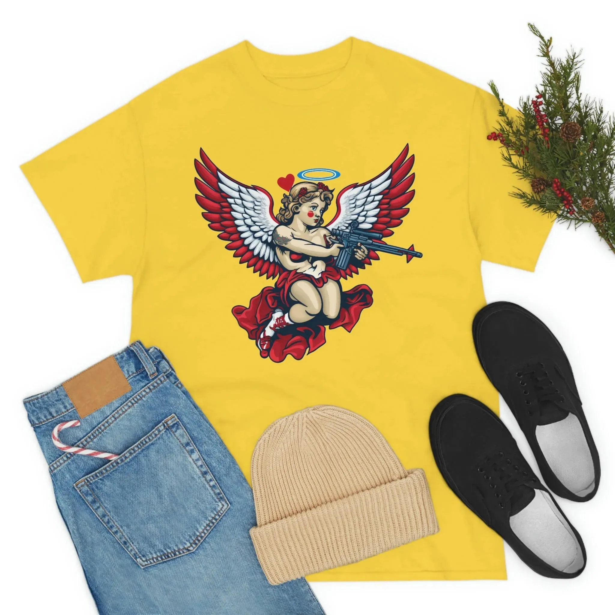 Cupid AR-15 Valentine's Day Unisex Heavy Cotton Tee