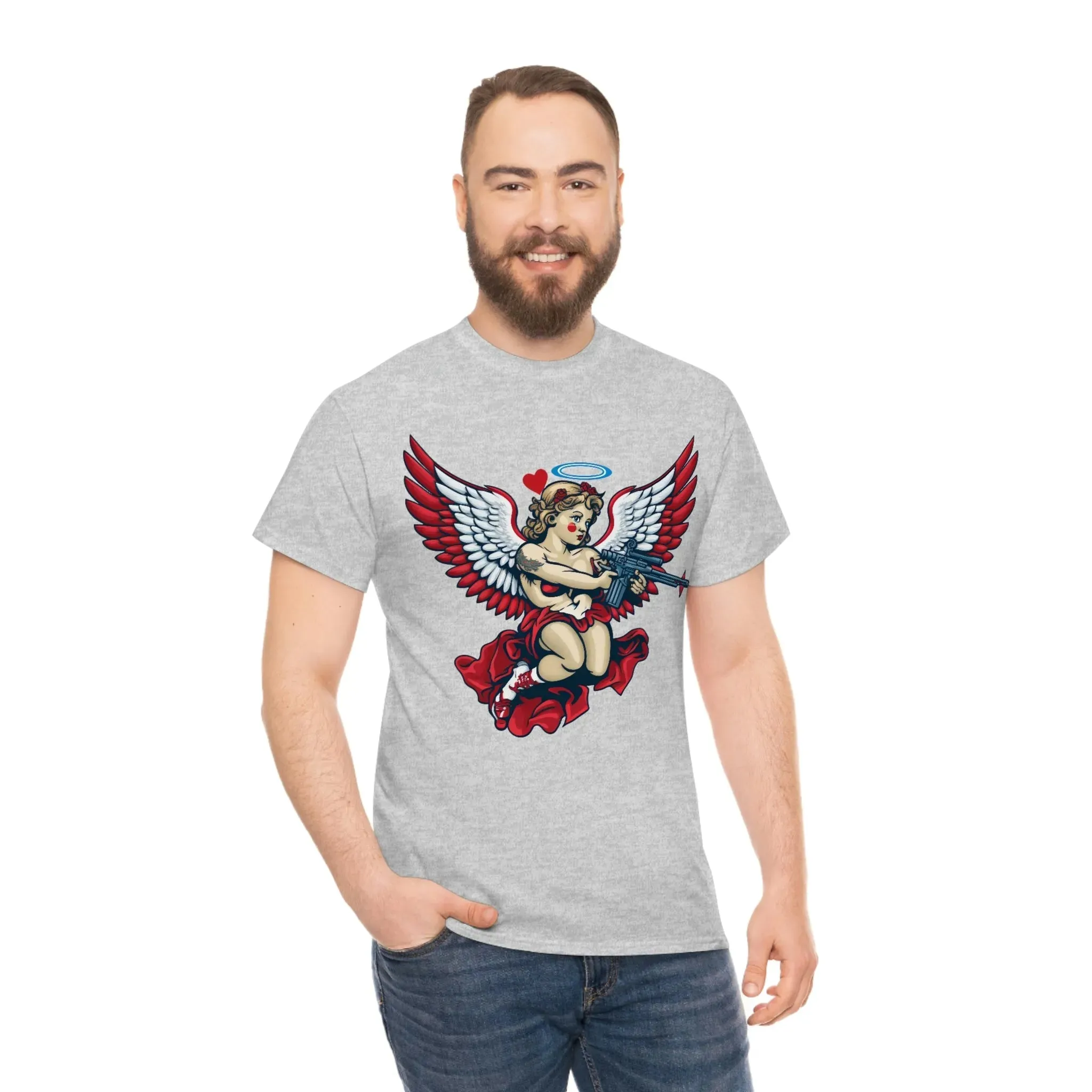 Cupid AR-15 Valentine's Day Unisex Heavy Cotton Tee