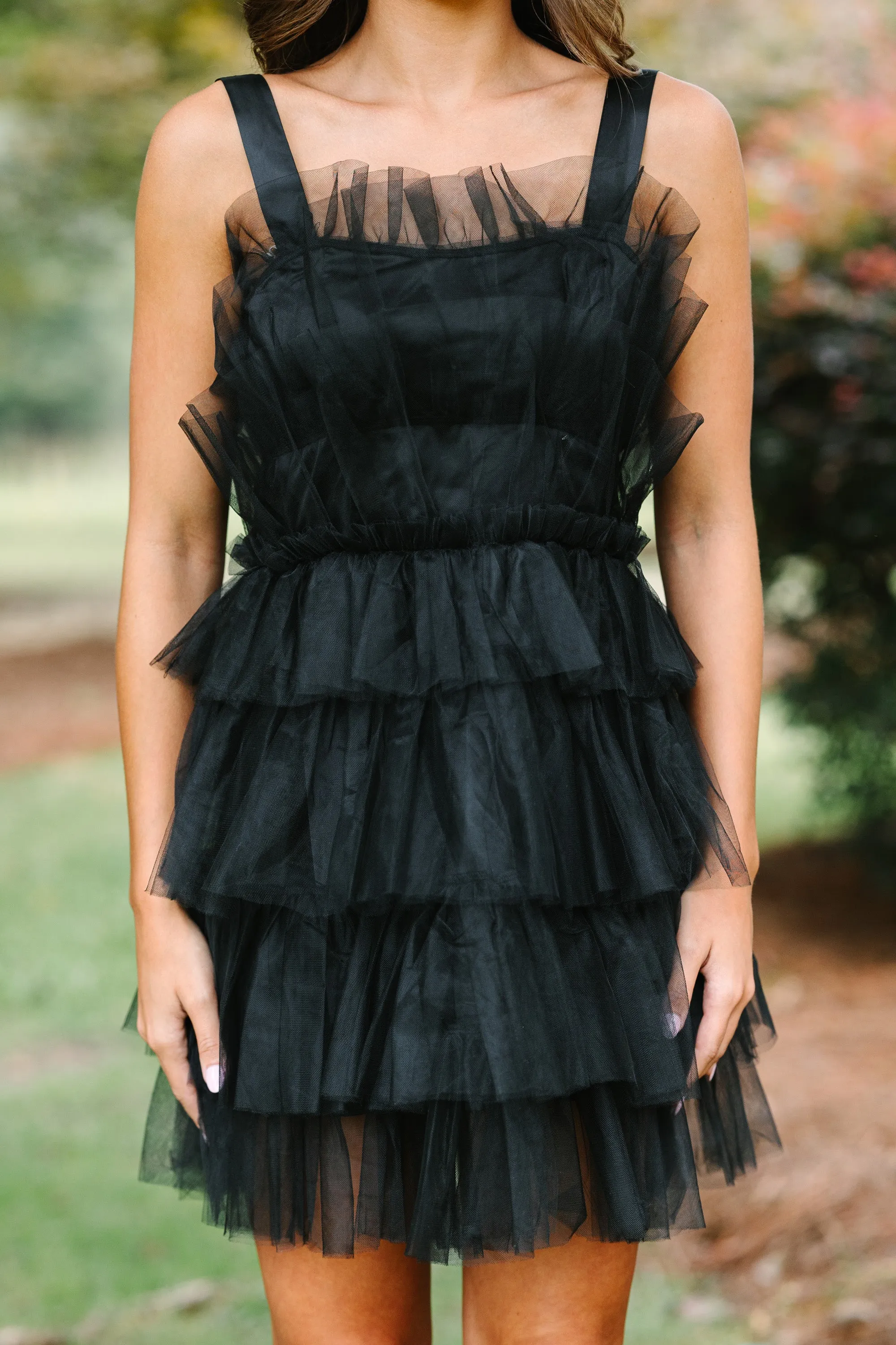 Doing The Most Black Tulle Dress