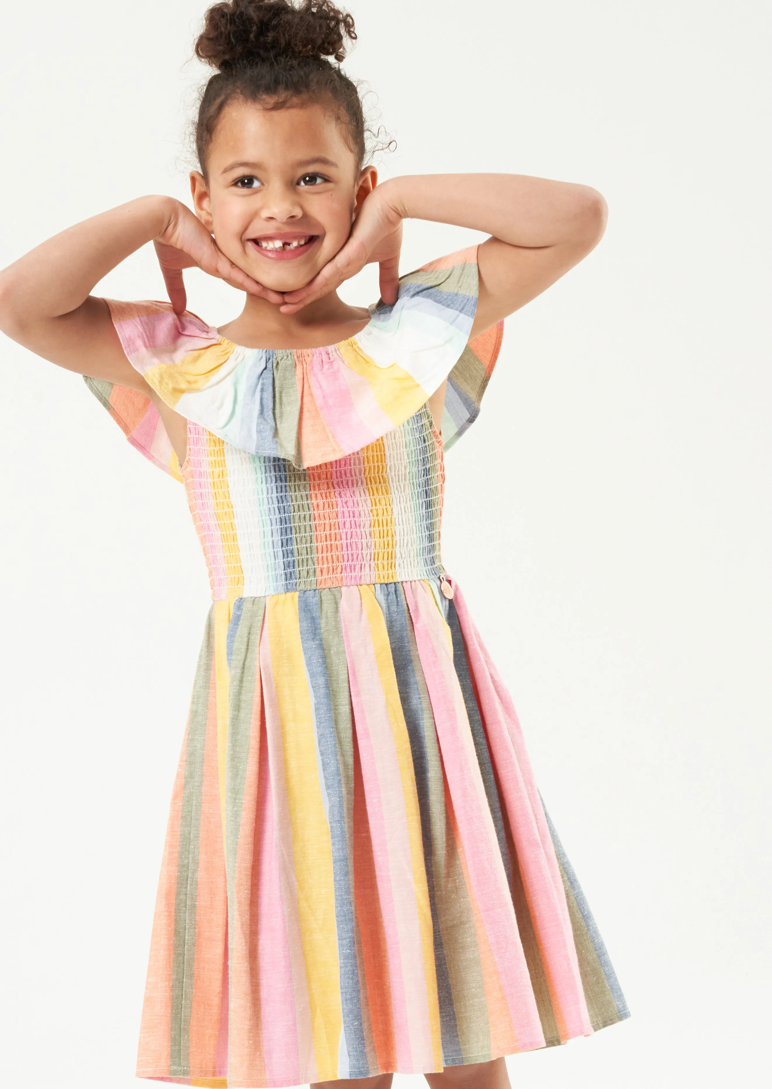 Elsie Rainbow Stripe Sundress