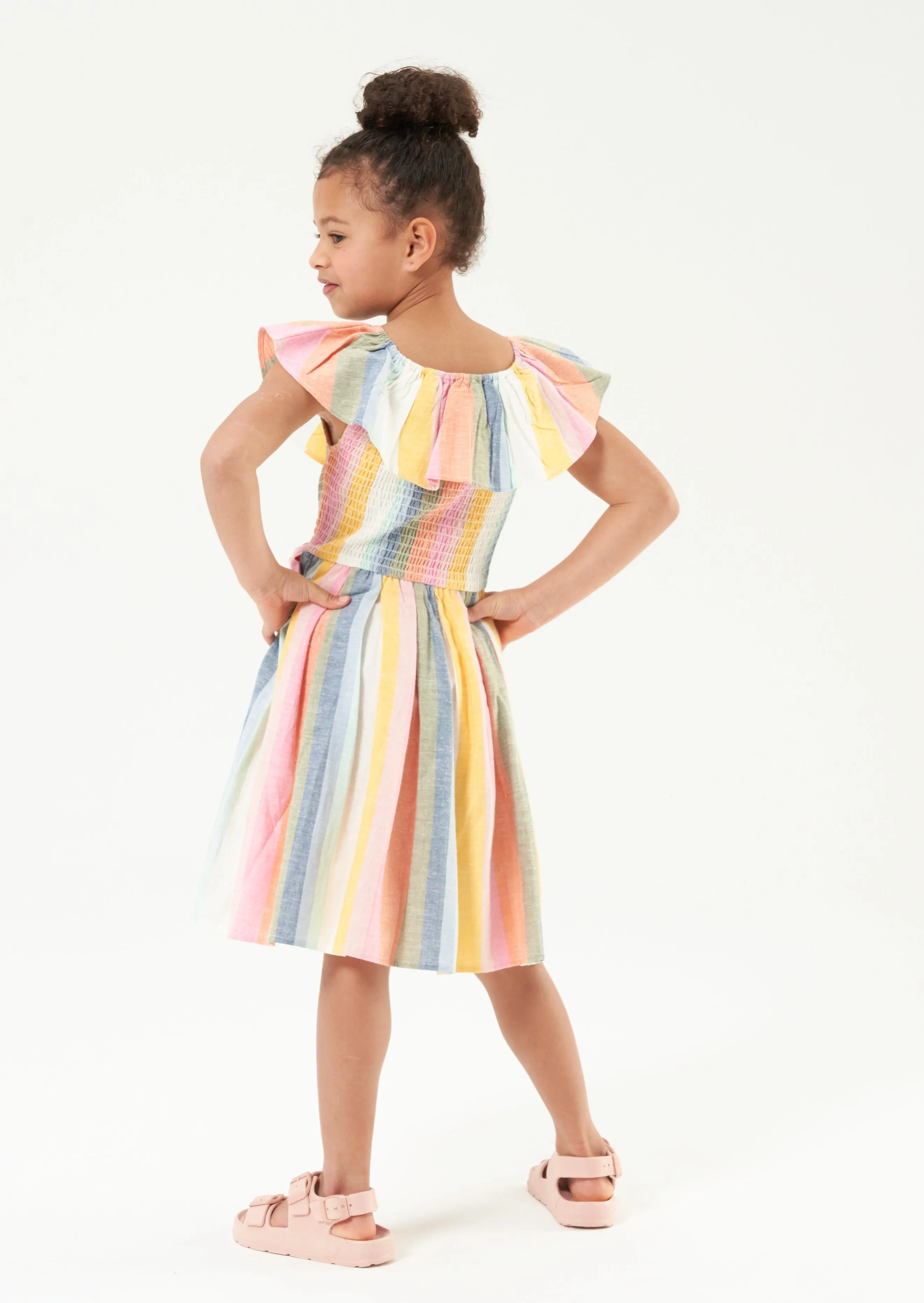 Elsie Rainbow Stripe Sundress