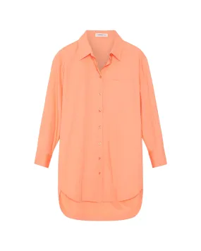 EVERYDAY SHIRT DRESS - PAPAYA PUNCH