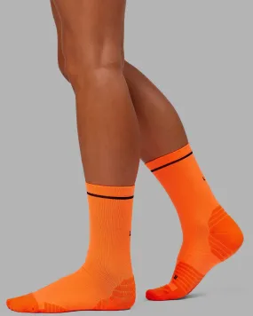 Fast Performance Sock - Neon Orange-Black