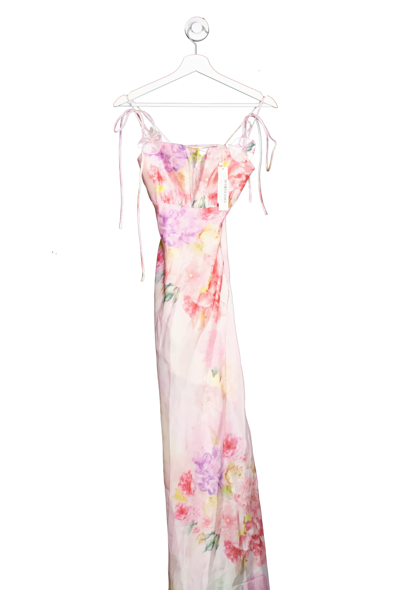 For Love & Lemons Pink Lisa Maxi Dress UK XS