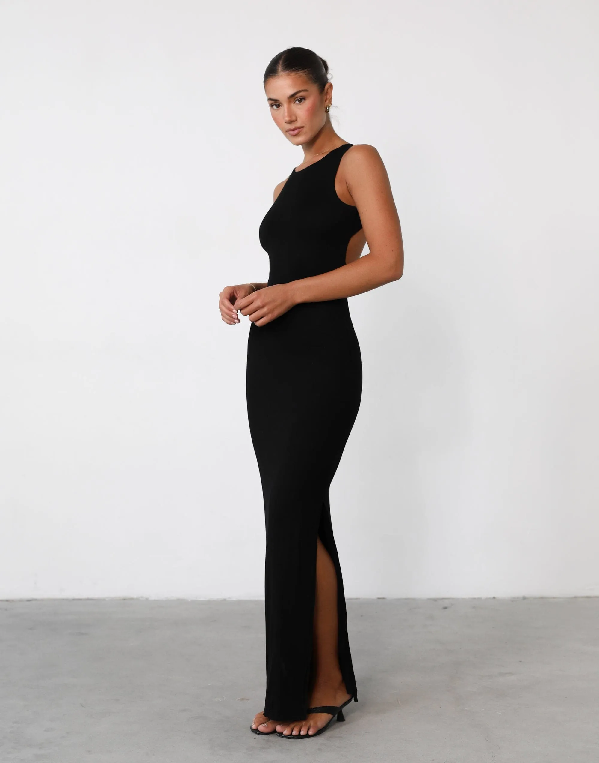 Forget It Maxi Dress (Black)