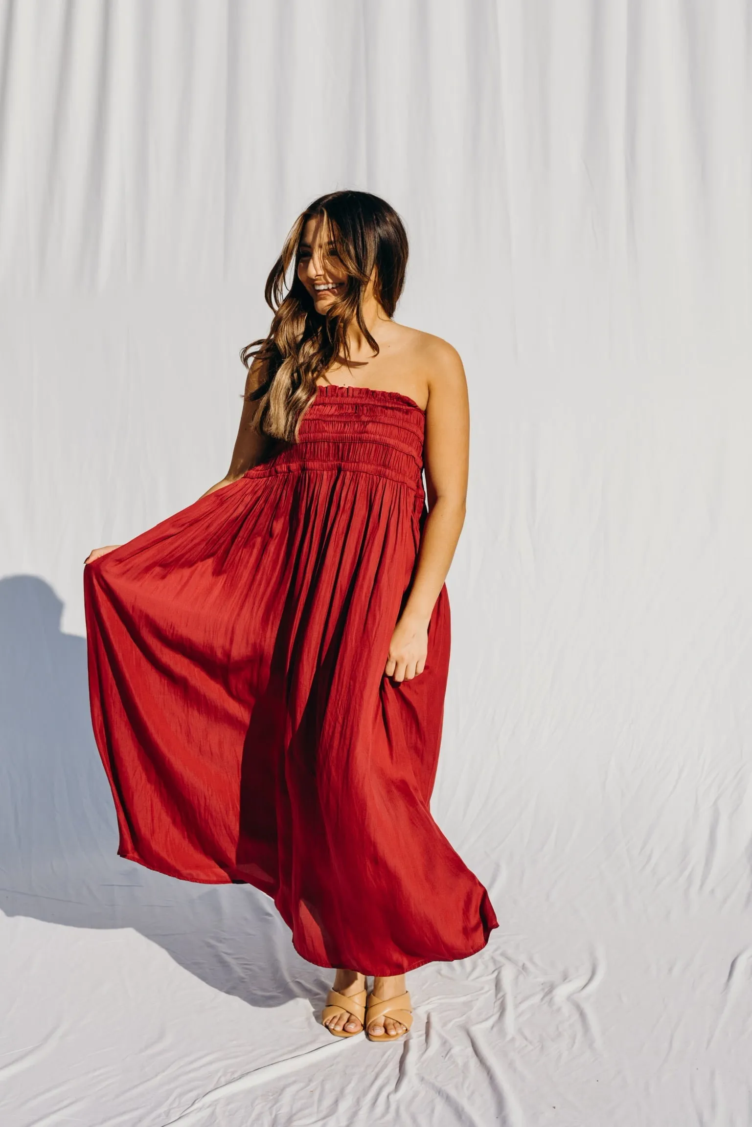 Hot Shot Smocked Dress/Maxi Dress