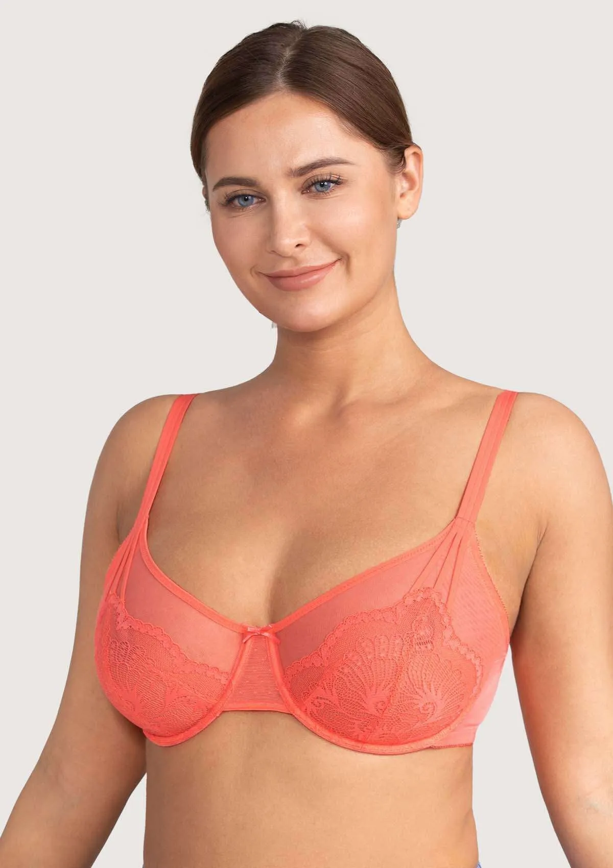 HSIA Sexy Floral Lace Minimizer Bra