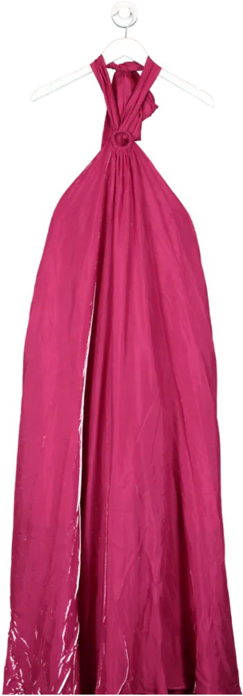 KALITA Pink Ring Detail Maxi Dress UK XXS