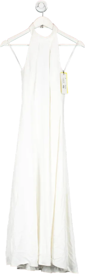 Karen Millen White High Neck Sleeveless Party Dress UK 8