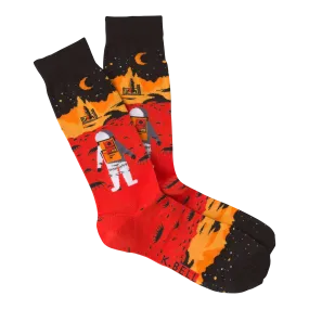 K.Bell Men's Red Planet Crew Sock