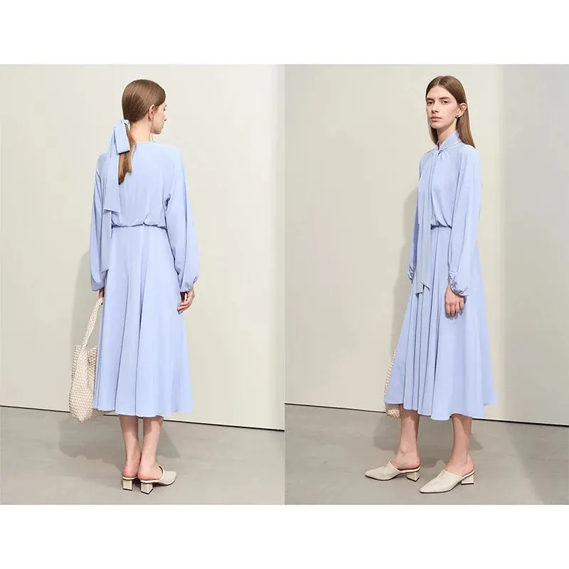 Minimalism 2024 Spring Women’s Chiffon Dress