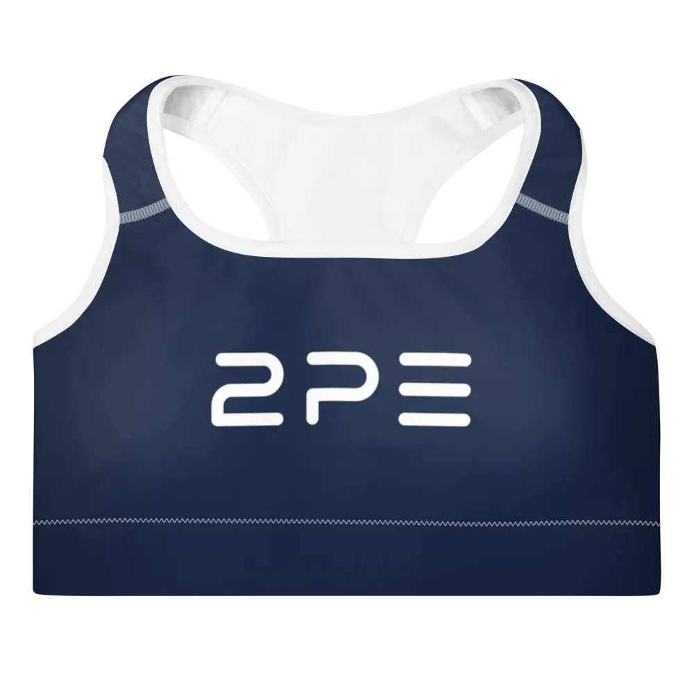 Navy Padded Sports Bra