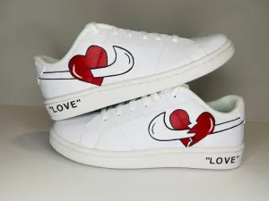 NEW*  Pre-Order * Custom Made Heart Sneakers