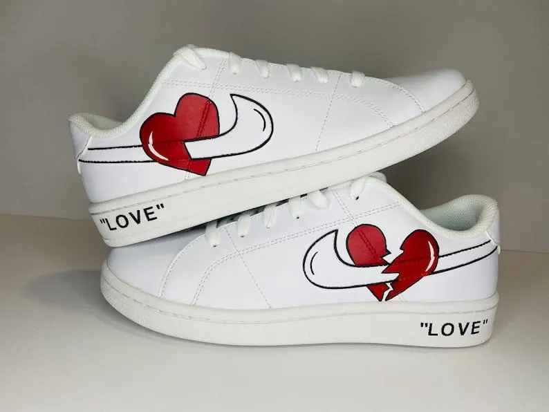 NEW*  Pre-Order * Custom Made Heart Sneakers