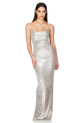 Nookie Lovers Nothing Gown - Silver