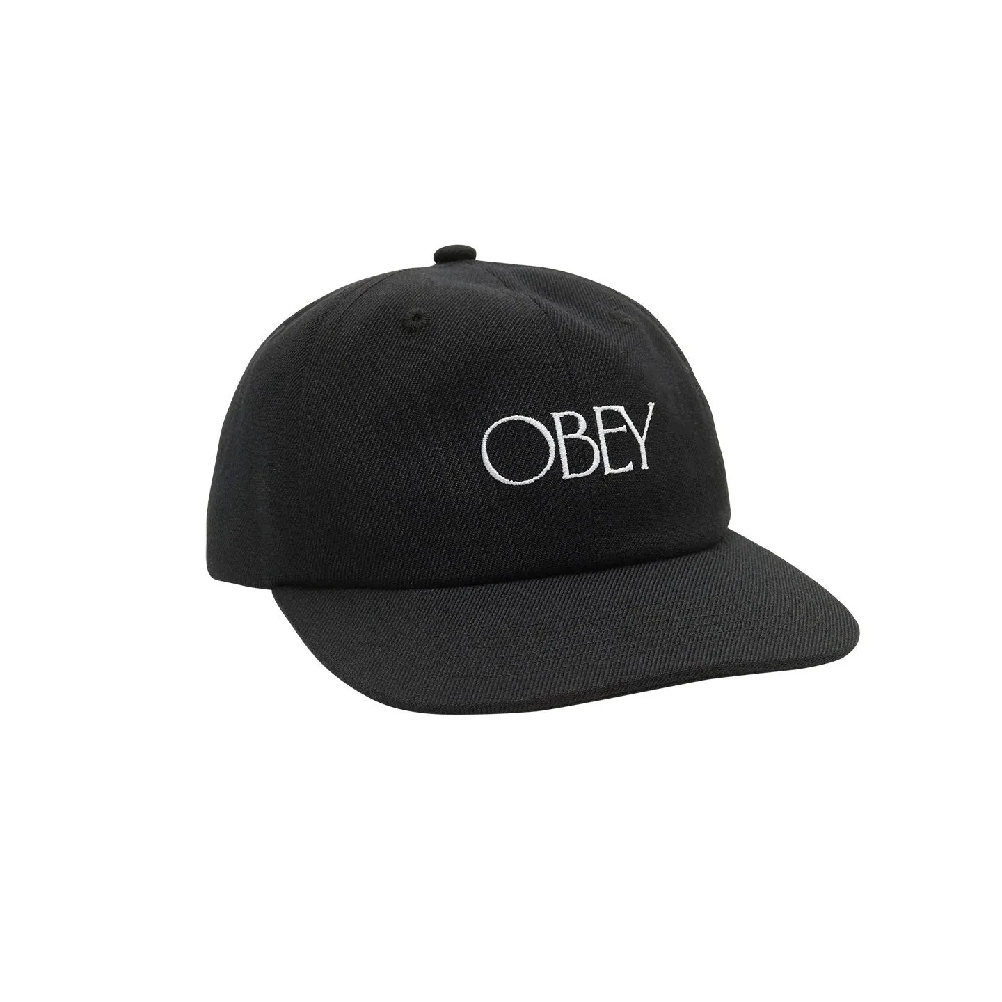 Obey cap with visor 6 panels Basque 100580341 black one size