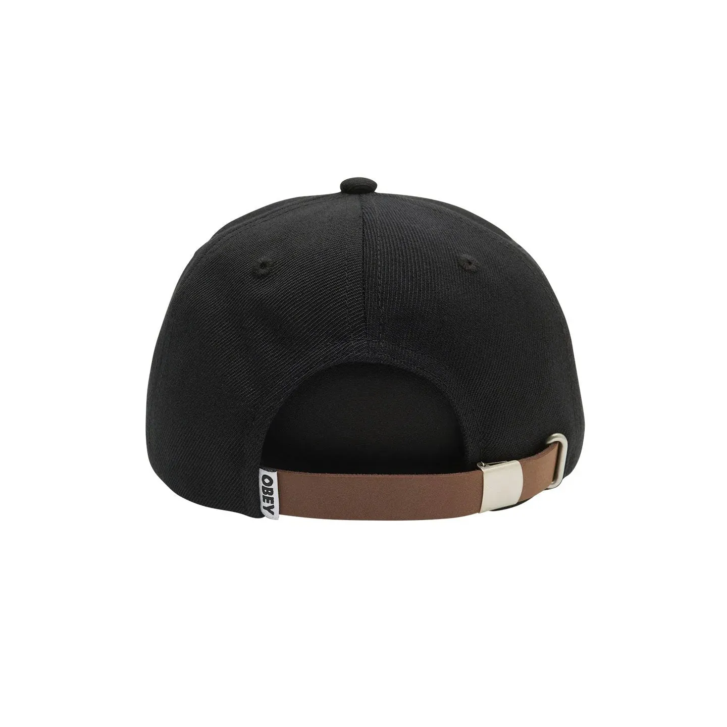 Obey cap with visor 6 panels Basque 100580341 black one size