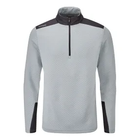 Ping Marshall Half Zip Golf Pullover - Quarry/Black