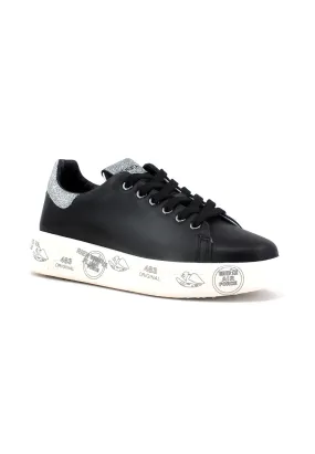 PREMIATA Sneaker Donna Black Silver BELLE-4904