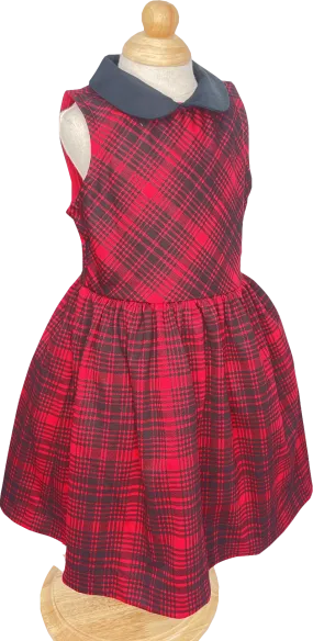 Ralph Lauren Red Buffalo Check Stretch Ponte Dress BNWT 4 Years