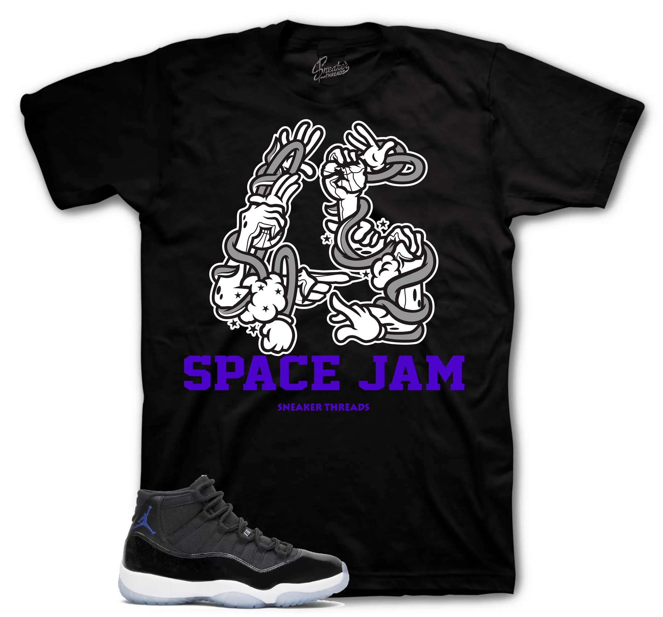 Retro 11 Space Jam Hands Shirt