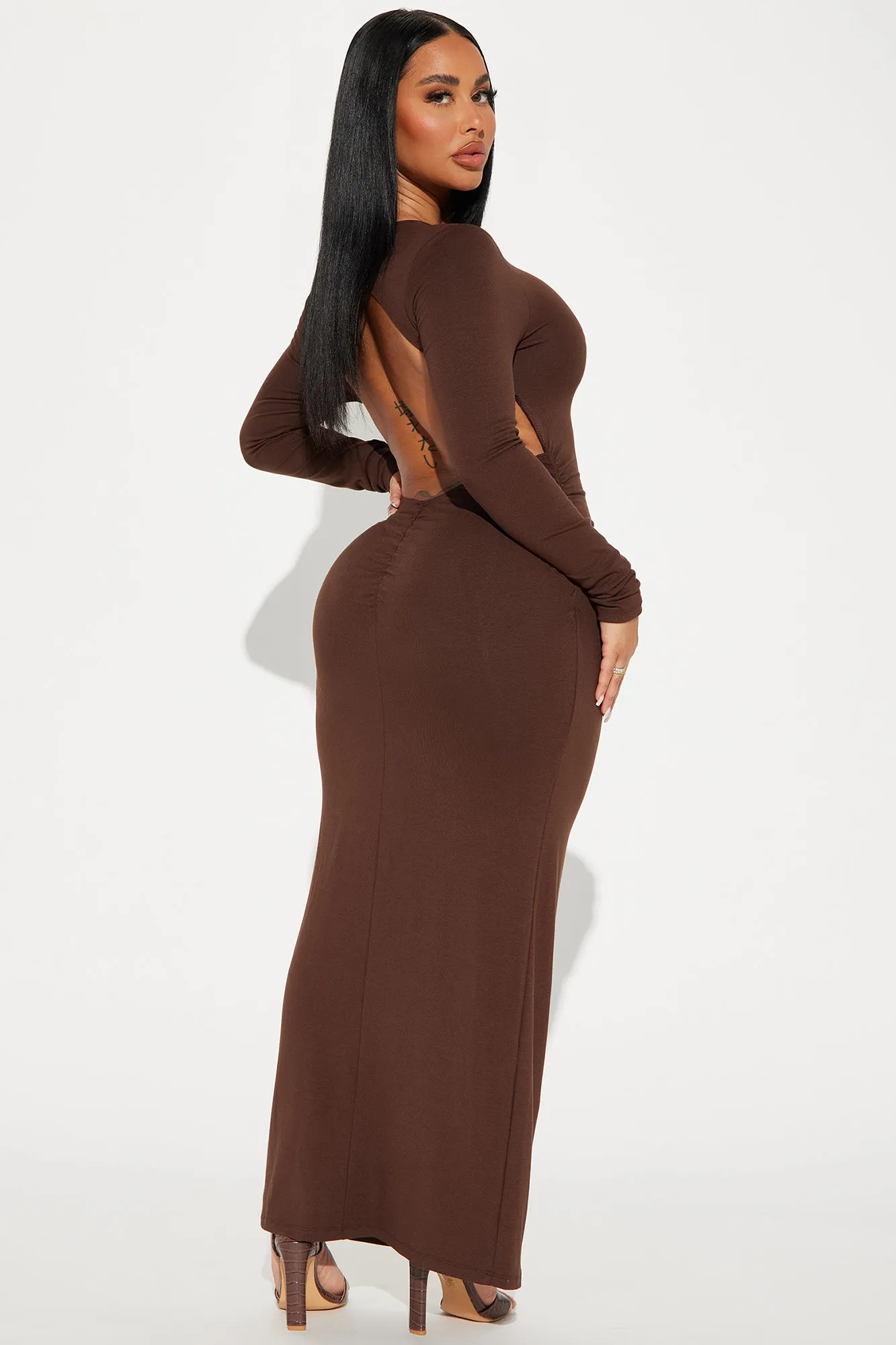 Secretly Sexy Maxi Dress - Brown