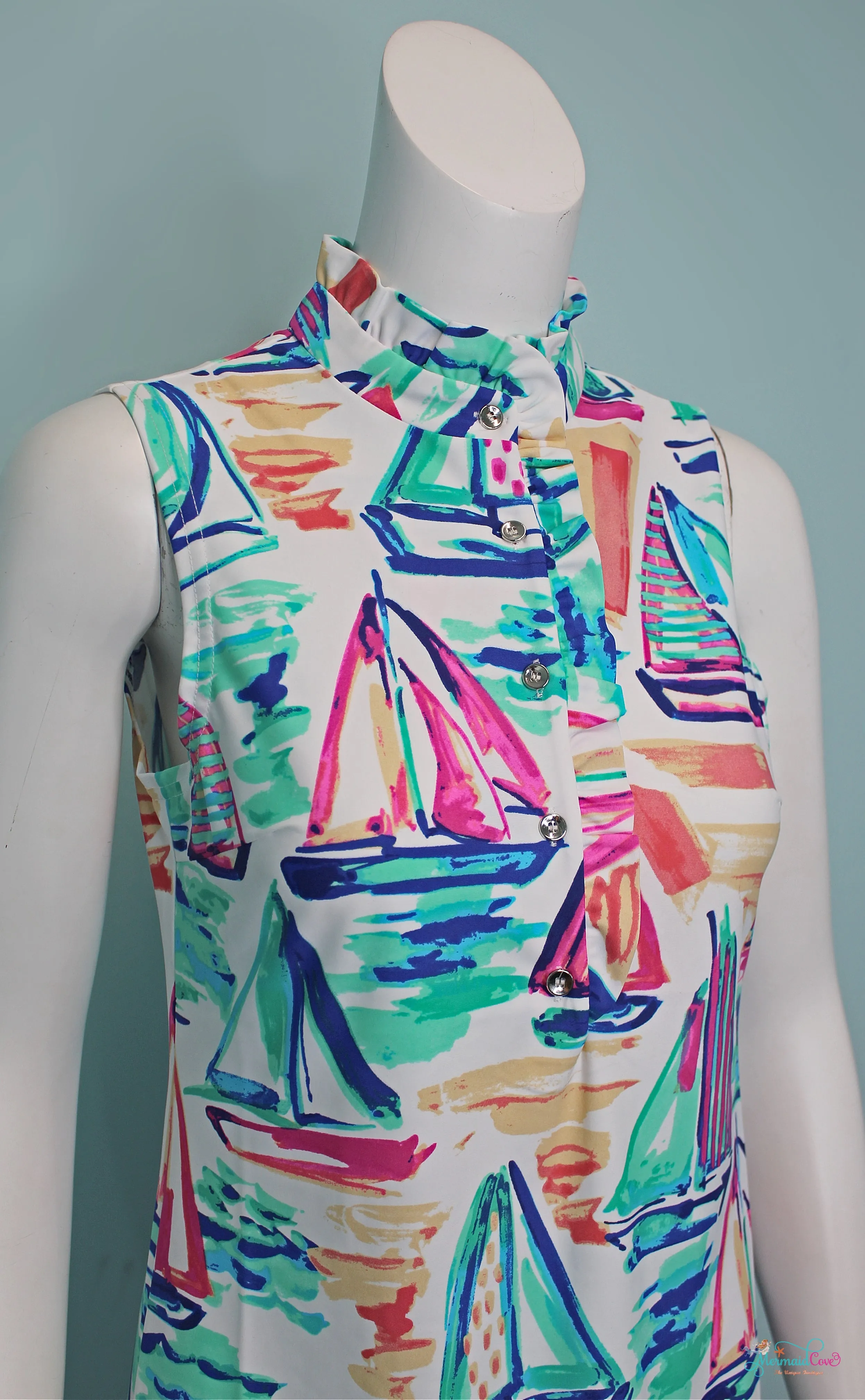 Set Your Sails Sleeveless Dress