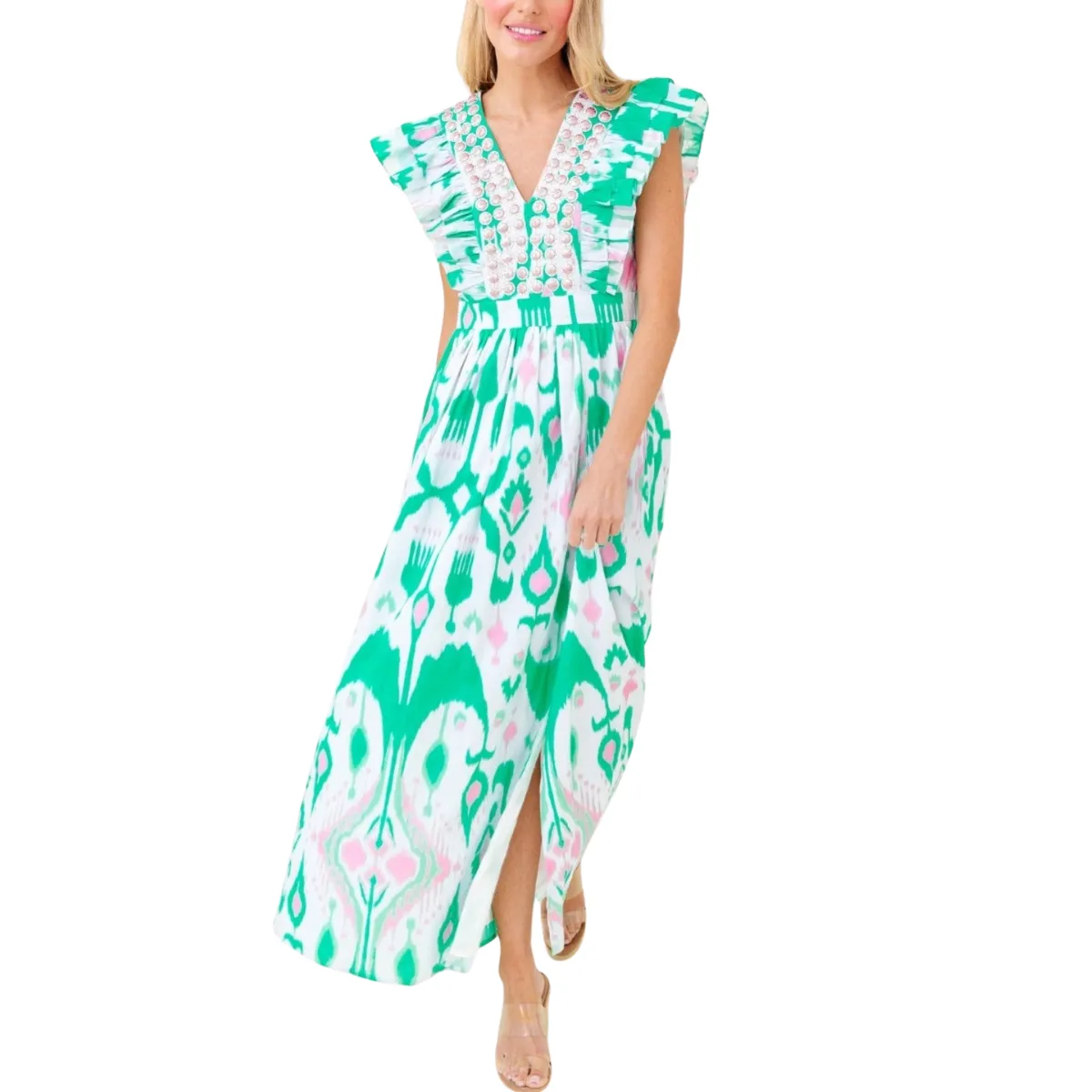 Sheridan French Stacey Dress- Worth Avenue Ikat