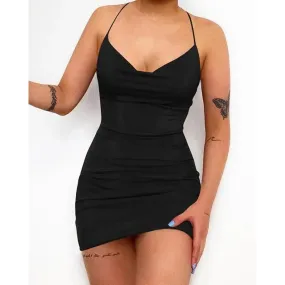 Spaghetti Strap Sexy Mini Dress