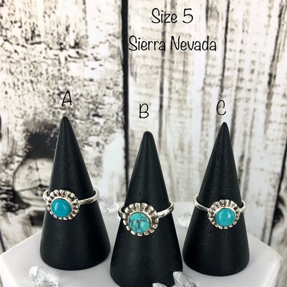 Teal It To Me Softly (Sierra Nevada turquoise) Ring