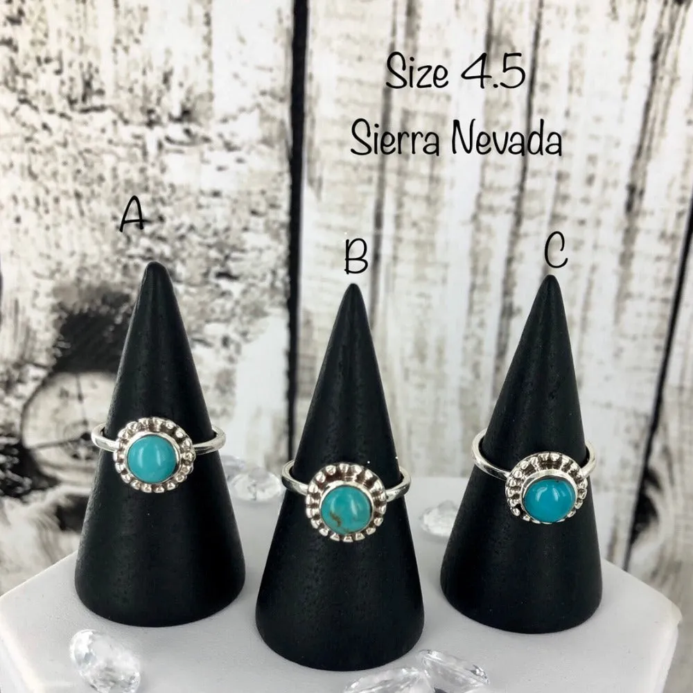 Teal It To Me Softly (Sierra Nevada turquoise) Ring