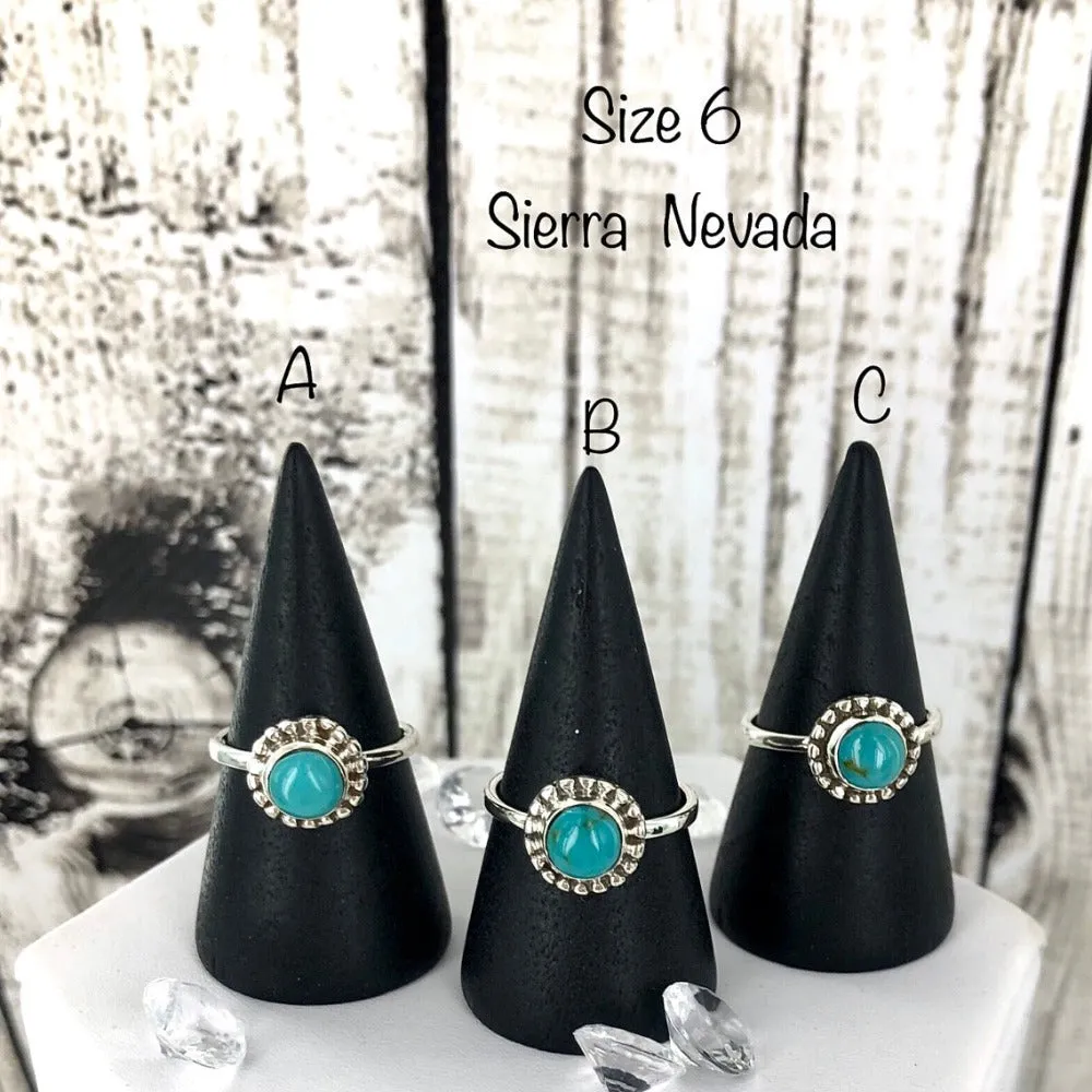 Teal It To Me Softly (Sierra Nevada turquoise) Ring