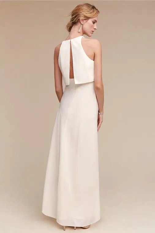 The Fleur Wedding Bridal Separates Crop Top Maxi & Skirt (Customisable) all