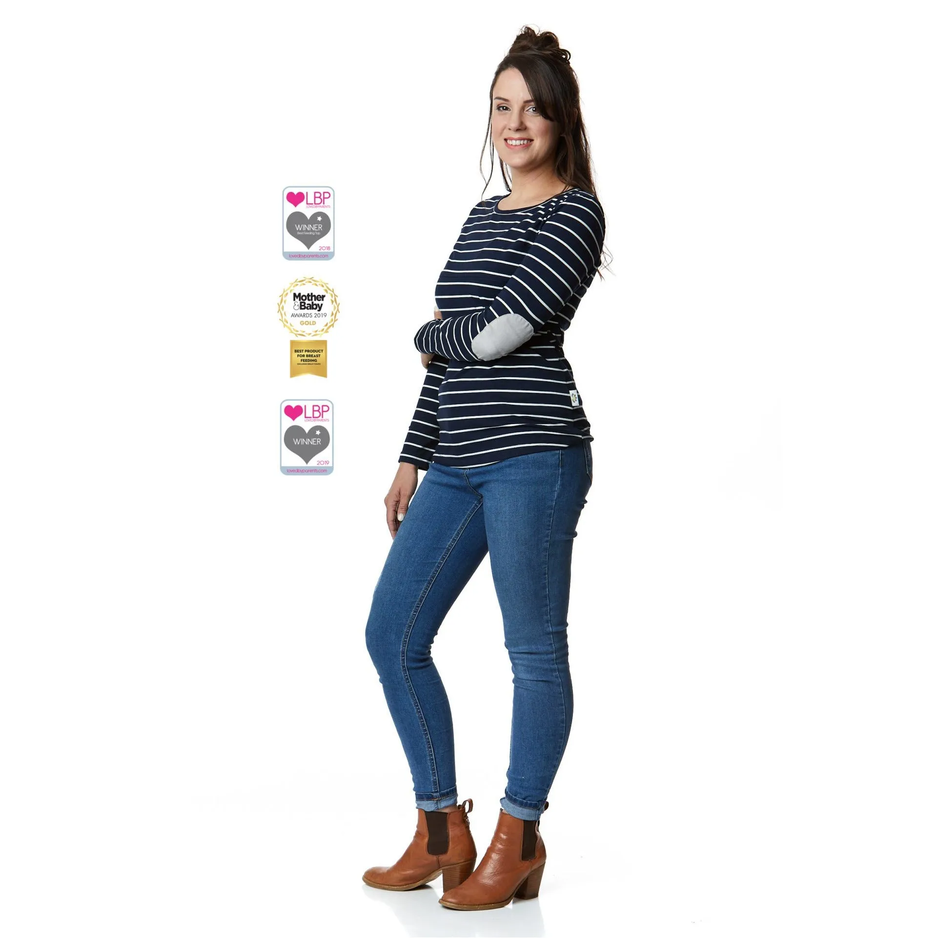 The Juno - Long Sleeve Breastfeeding Mumma Top