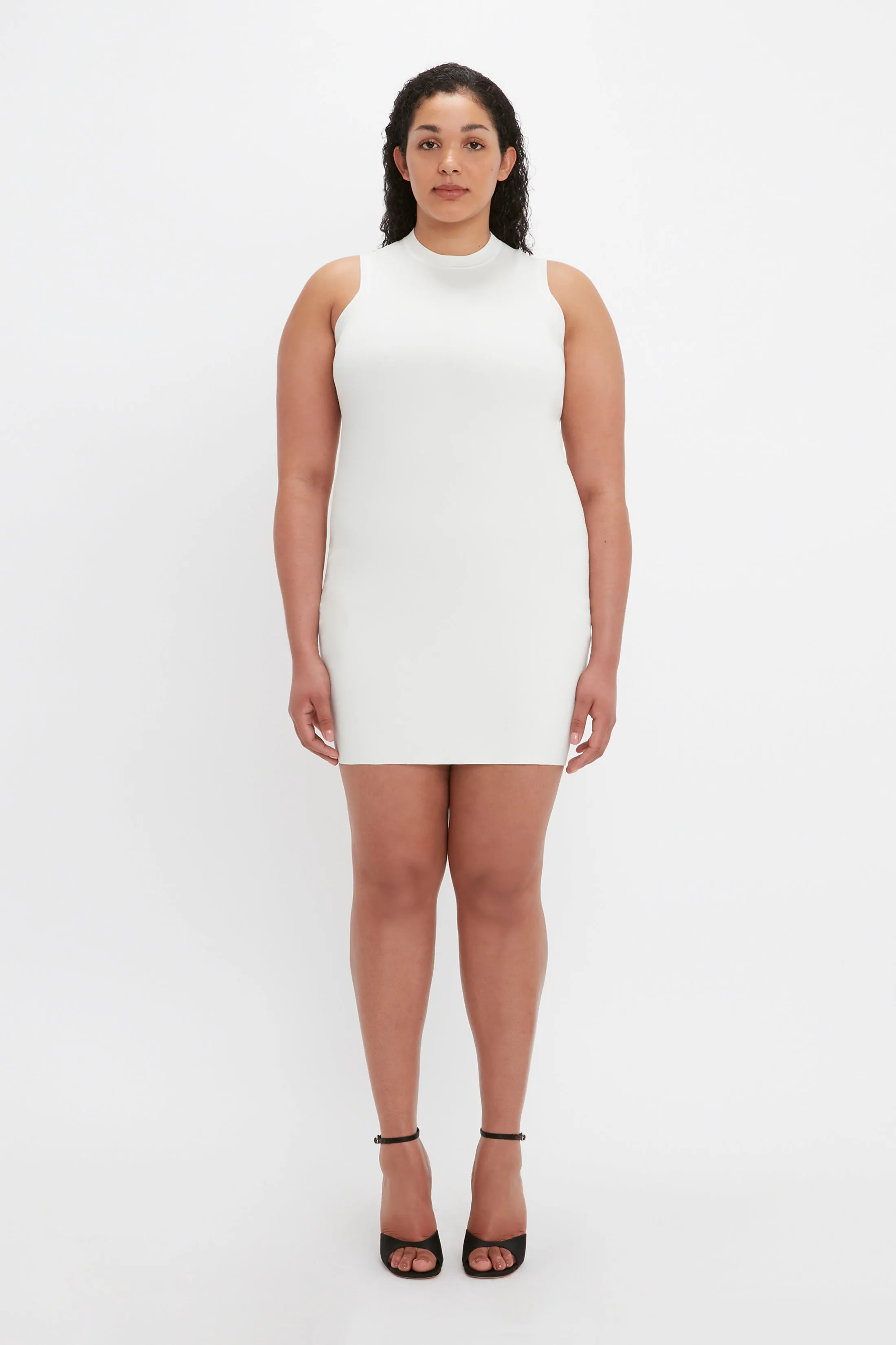 VB Body Mini Dress In White