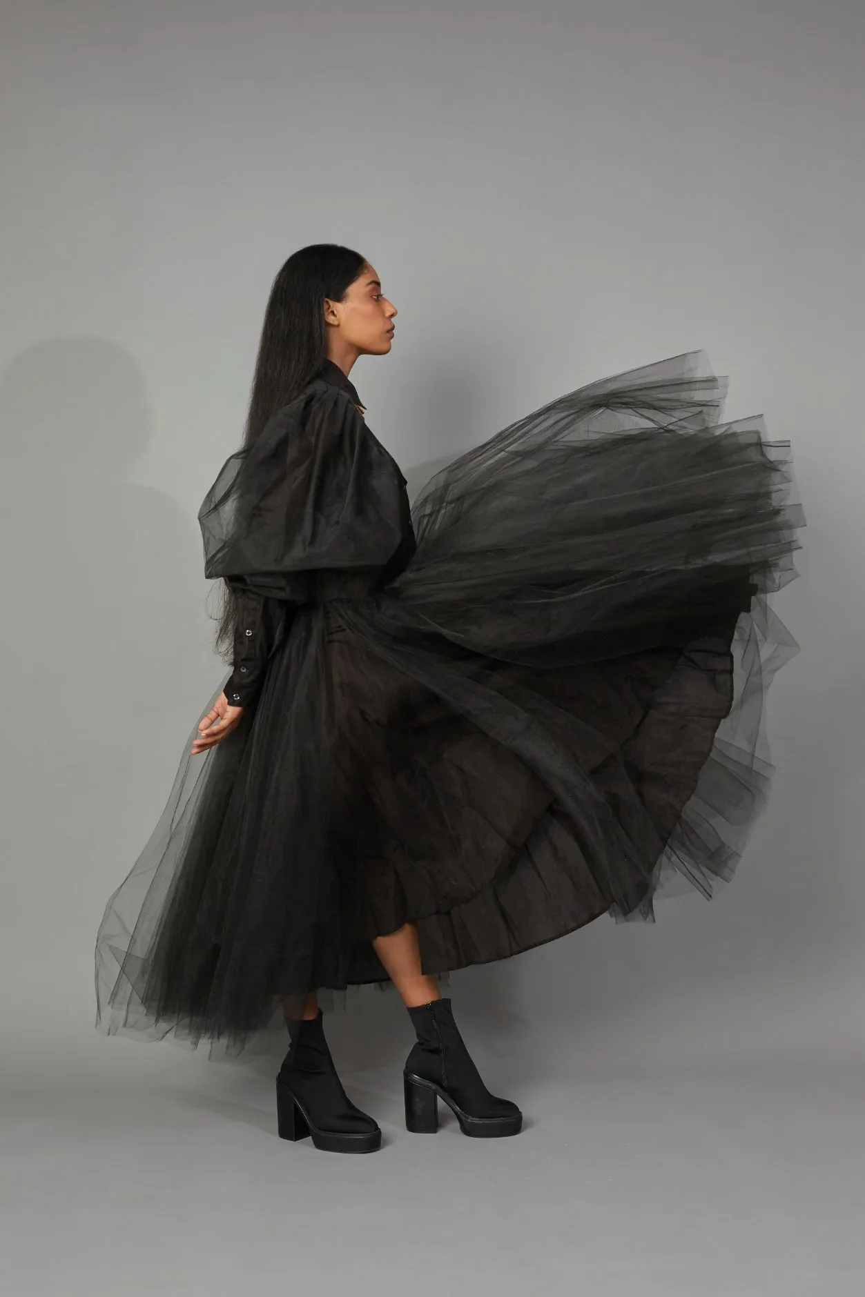 WOLF WING TULLE DRESS