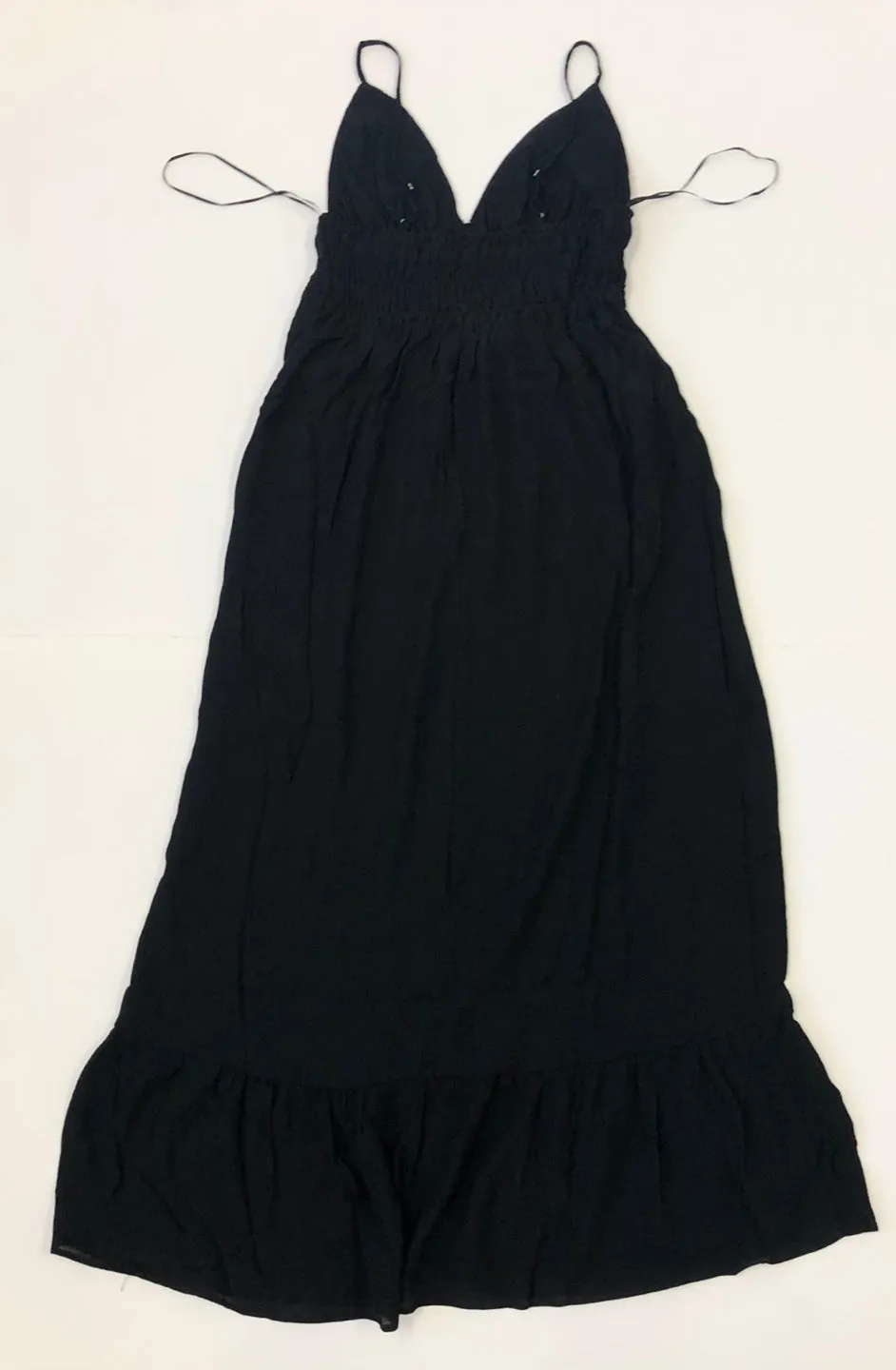 Women Woven V-Neck Maxi Dress